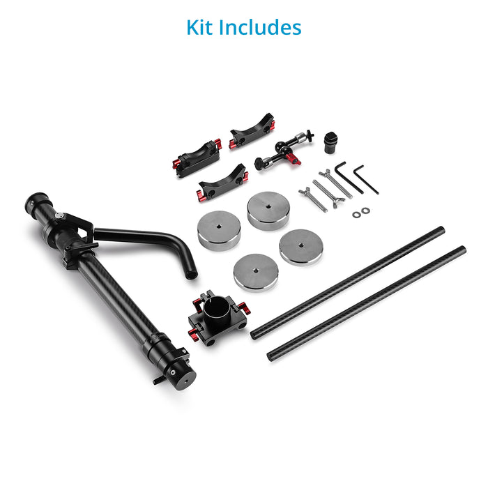 Flycam G-Axis 6000 Gimbal Support/Monopod Sled for Vest/Arm Camera Stabilizer System