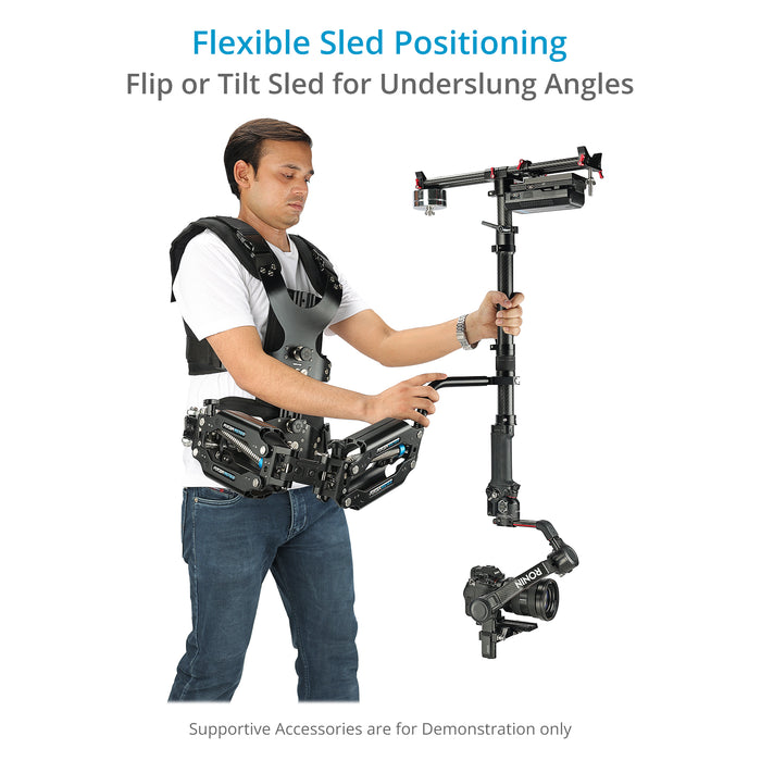 Flycam G-Axis 6000 Gimbal Support/Monopod Sled for Vest/Arm Camera Stabilizer System