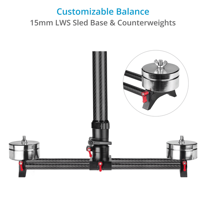 Flycam G-Axis 6000 Gimbal Support/Monopod Sled for Vest/Arm Camera Stabilizer System