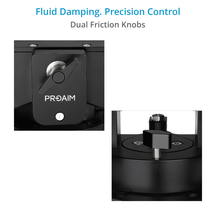 Proaim Rocker Camera Plate System with Flat Base Mount | Payload: 40kg/88lb