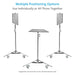 Proaim Cube Trio-Reflector w Reversible Silver/White Reflector Panels | For Portrait, Fashion, Beauty Photography