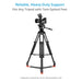 Proaim Heavy-Duty Ground Spreader V1 for Twin Spiked Feet Camera Tripods