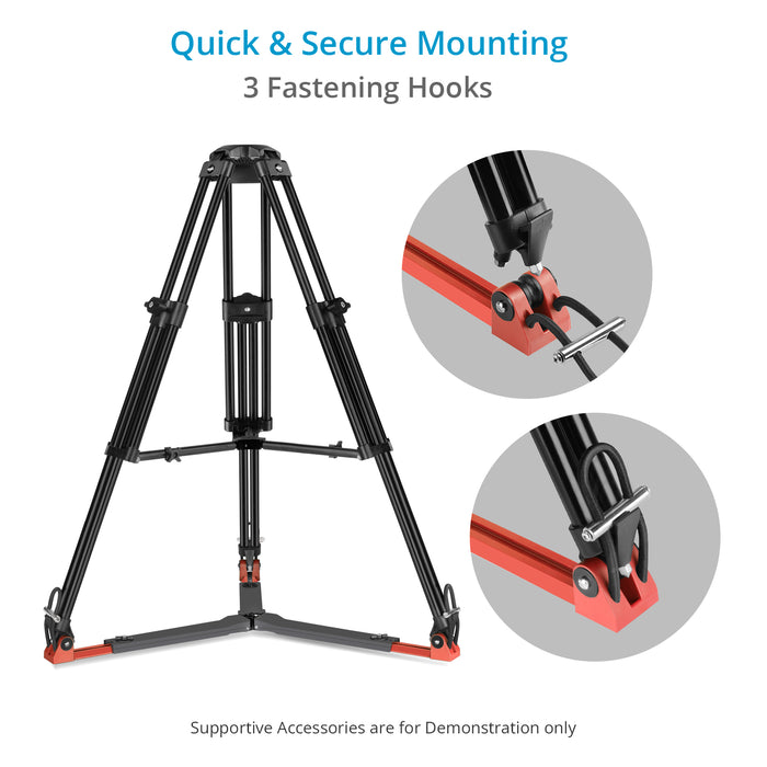 Proaim Heavy-Duty Ground Spreader V1 for Twin Spiked Feet Camera Tripods