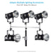Proaim Linkon 5/8" Triple Header for Lights & Lighting Accessories