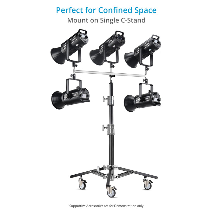 Proaim Linkon 5/8" Triple Header for Lights & Lighting Accessories