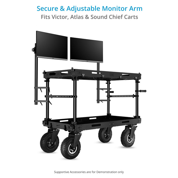 Proaim Monitor Articulated Arm for Video Camera Cart | 75mm/100mm VESA Mount