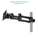 Proaim Monitor Articulated Arm for Video Camera Cart | 75mm/100mm VESA Mount