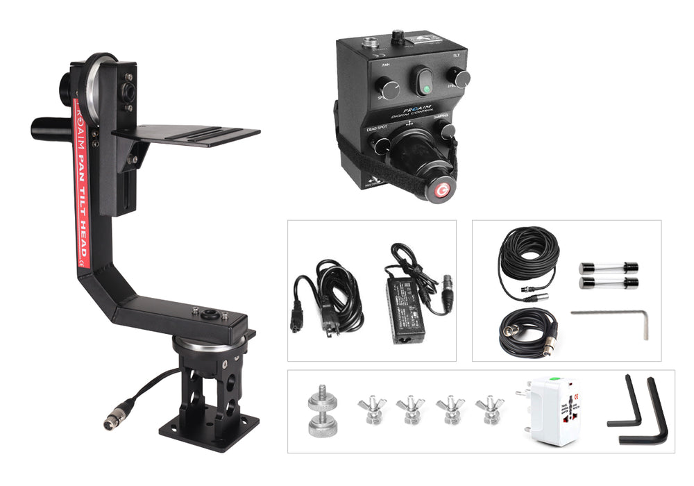 Proaim Sr. Pan Tilt Head for Camera Jib Crane, Payload - 7.5kg/16.5lb