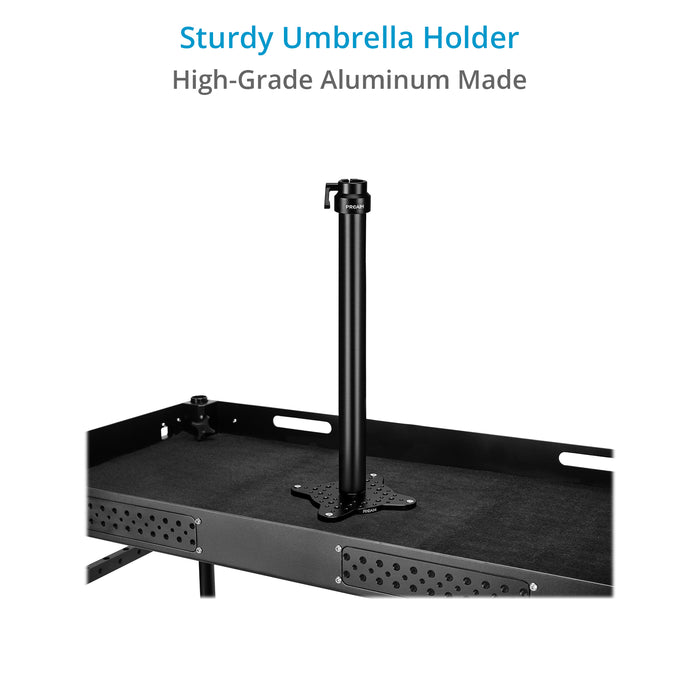 Proaim Umbrella (⌀84”) with Holder Stand for Video Production Camera Cart