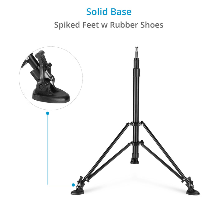 Proaim 3-Stage PTZ Camera Support Stand w 5/8” Baby Pin & Ball Head