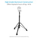 Proaim 3-Stage PTZ Camera Support Stand w 5/8” Baby Pin & Ball Head